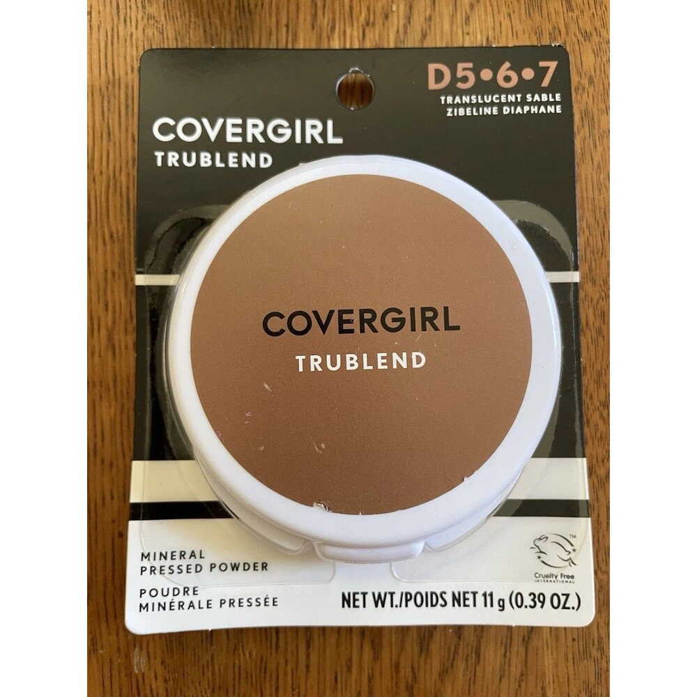 Covergirl TruBlend Mineral Pressed Powder Translucent SABLE D5.6.7 D 567 d567